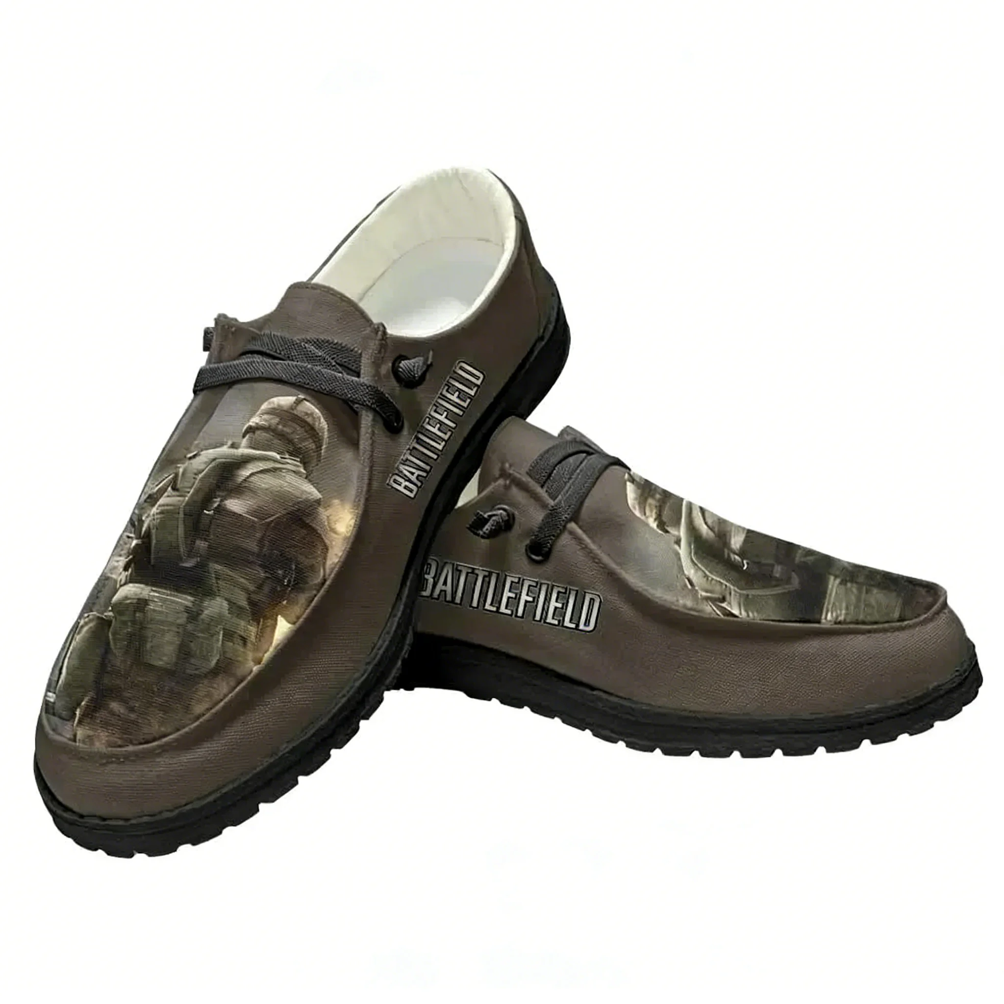Oxford Lace Up Women - Sepatu Kasual Battlefield, Sepatu Flat Pria