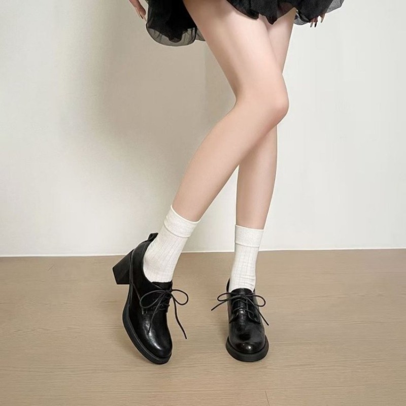 Oxford Lace Up Women - Sepatu Oxford dengan Ujung Kotak, Model