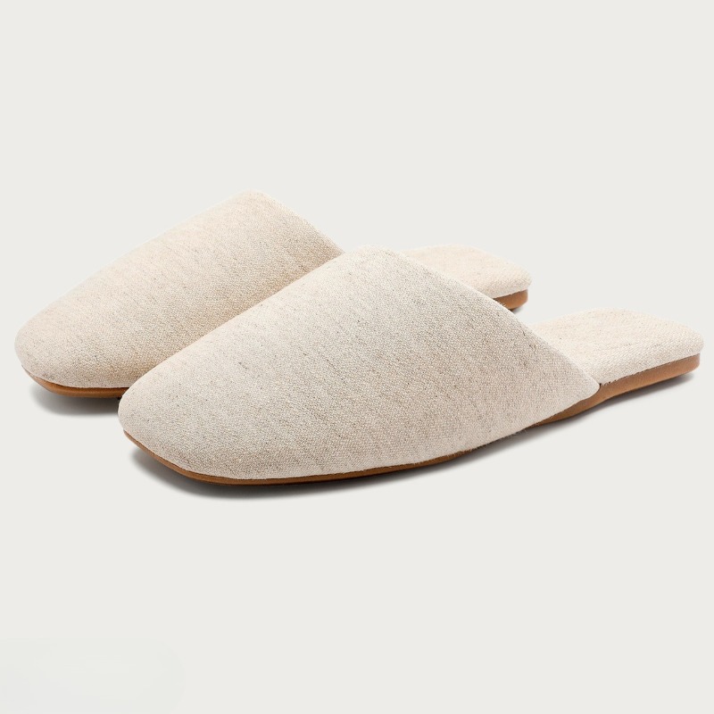 Women'S Shoes Quality - Sandal Rumah Katun Linen yang Sederhana
