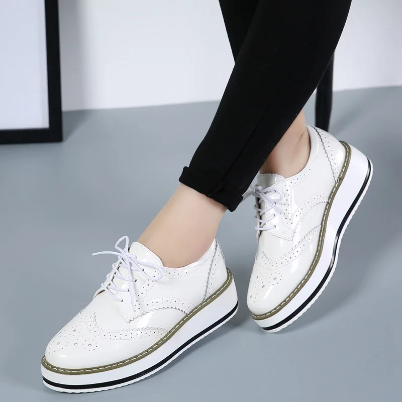 Sepatu Oxford wanita, alas kak - Oxford Lace Up Women ulasan dan harga
