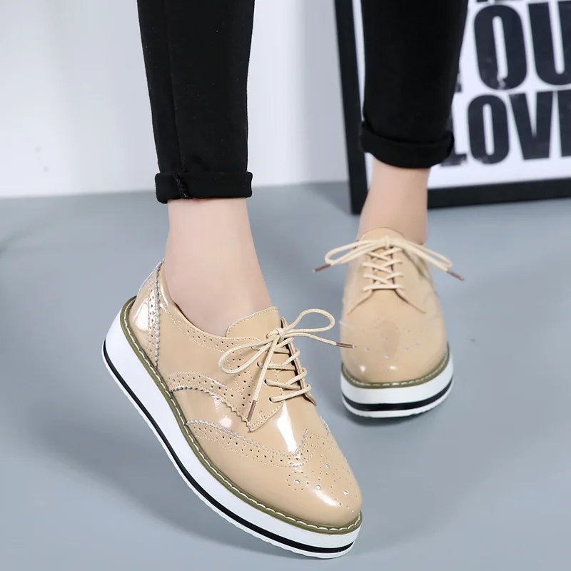 Sepatu Oxford wanita, alas kak - Oxford Lace Up Women ulasan dan harga