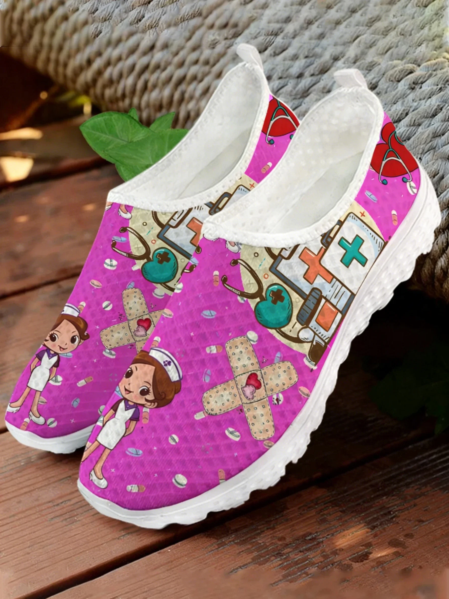 Sepatu Sneaker Mesh Cetak Medi - Women Shoes Tennis ulasan dan harga