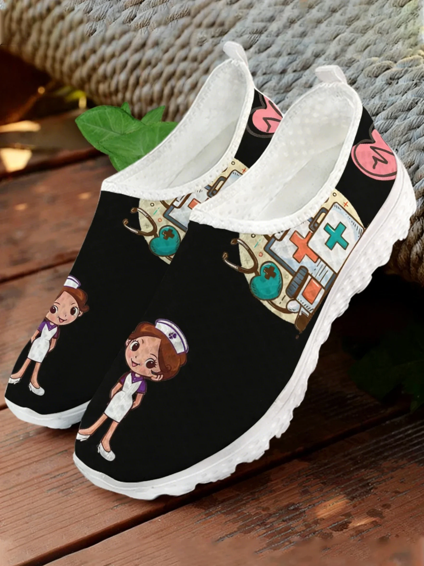 Sepatu Sneaker Mesh Cetak Medi - Women Shoes Tennis ulasan dan harga