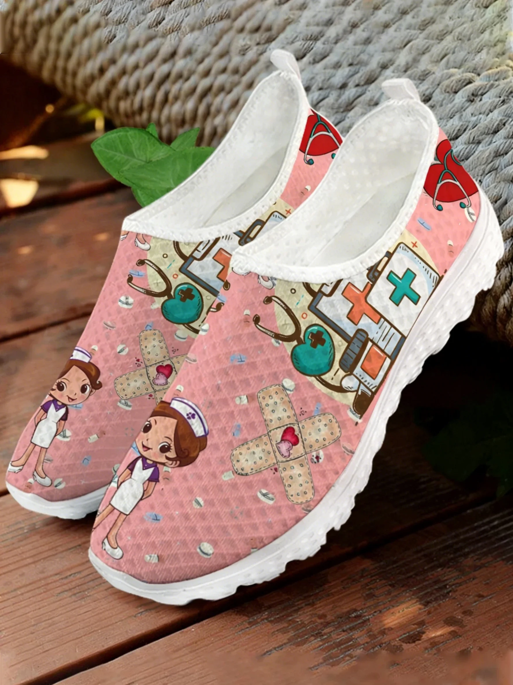 Sepatu Sneaker Mesh Cetak Medi - Women Shoes Tennis ulasan dan harga