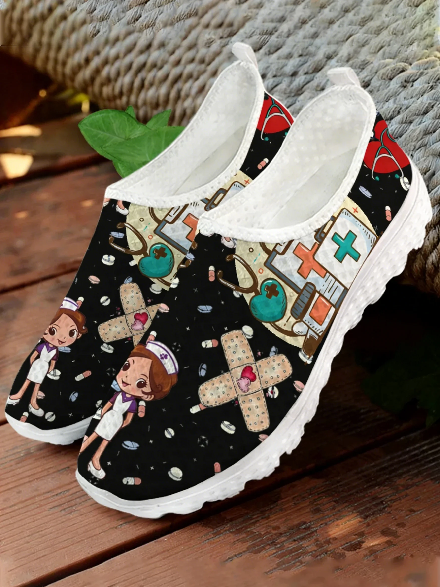 Sepatu Sneaker Mesh Cetak Medi - Women Shoes Tennis ulasan dan harga